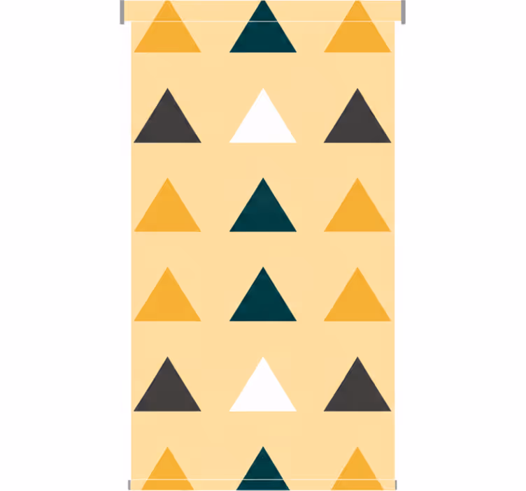 Rollo fenster flur geometrische farbige dreiecke - TenStickers