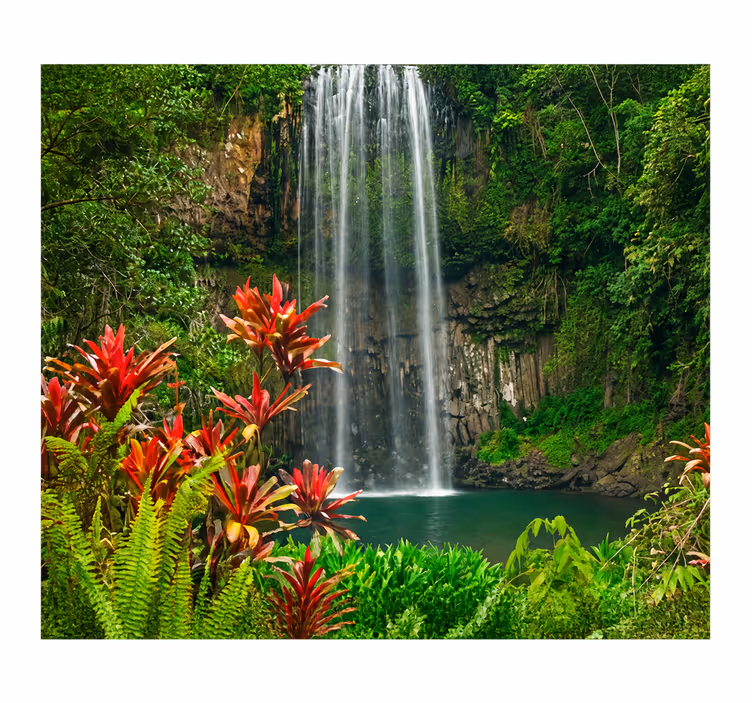 Rollo für küche breite 130 wasserfall wald - TenStickers