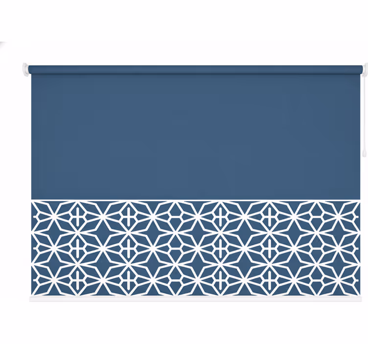 Rollo fenster blau mit hellem unteren rand - TenStickers