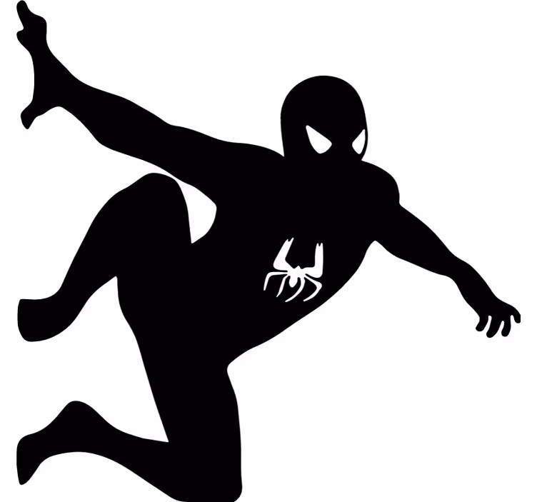 Rollo fenster superhelden spiderman an der wand - TenStickers