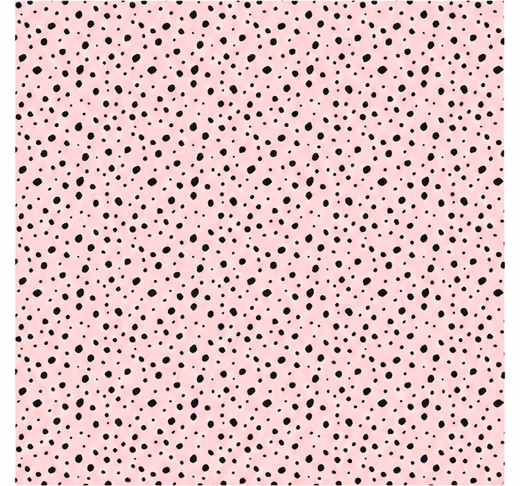 Rollo fenster rosa mit dalmatinermuster blush - TenStickers