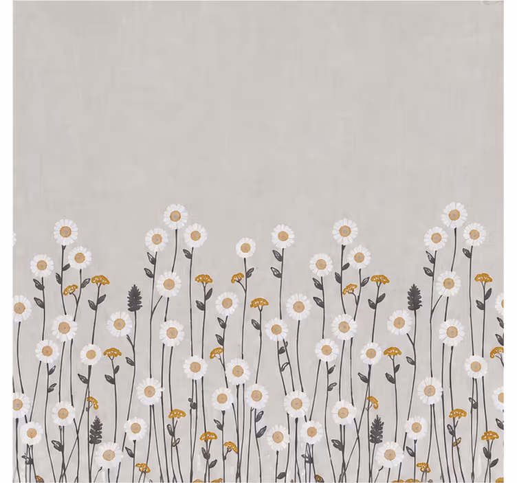 Rollo fenster blumen scandi blume verdunkelung - TenStickers