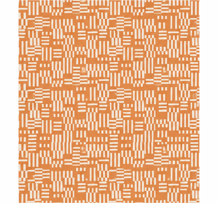 Rollo fenster orange mit kiefernstreifen-muster - TenStickers