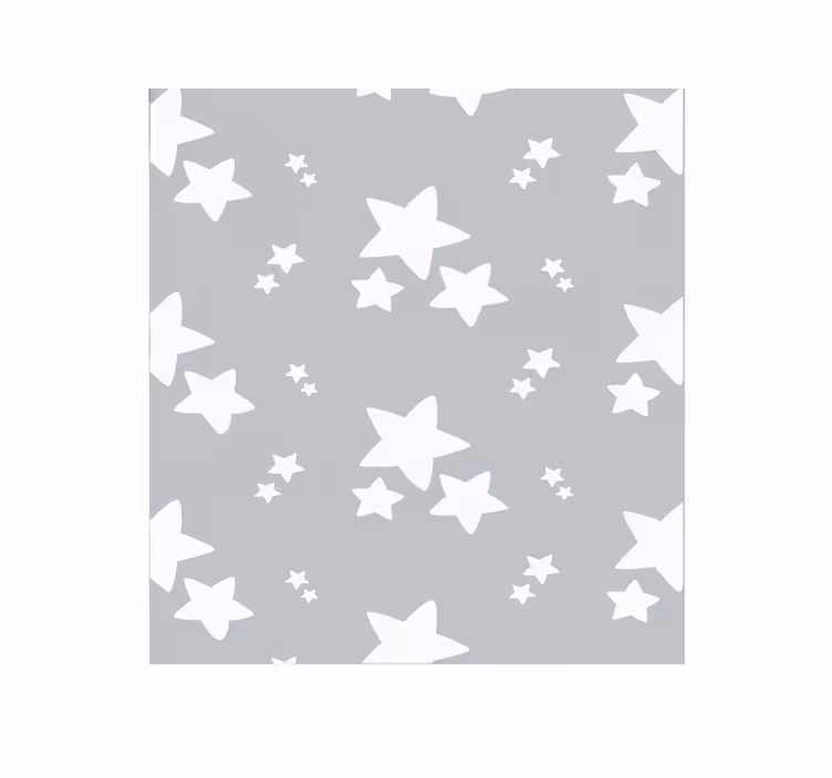 Rollo fenster grau mit einfachem sternenmuster - TenStickers