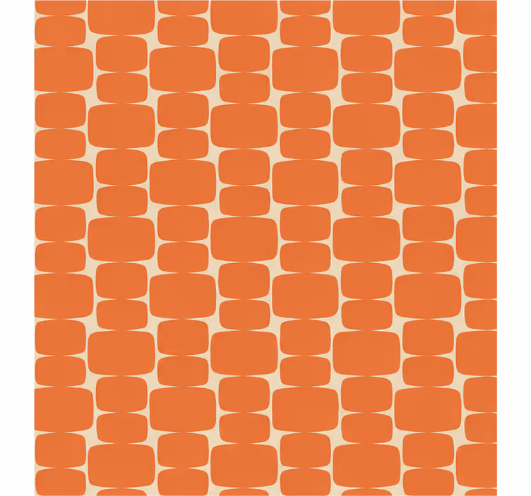 Rollo fenster orange flammen rechteck muster - TenStickers