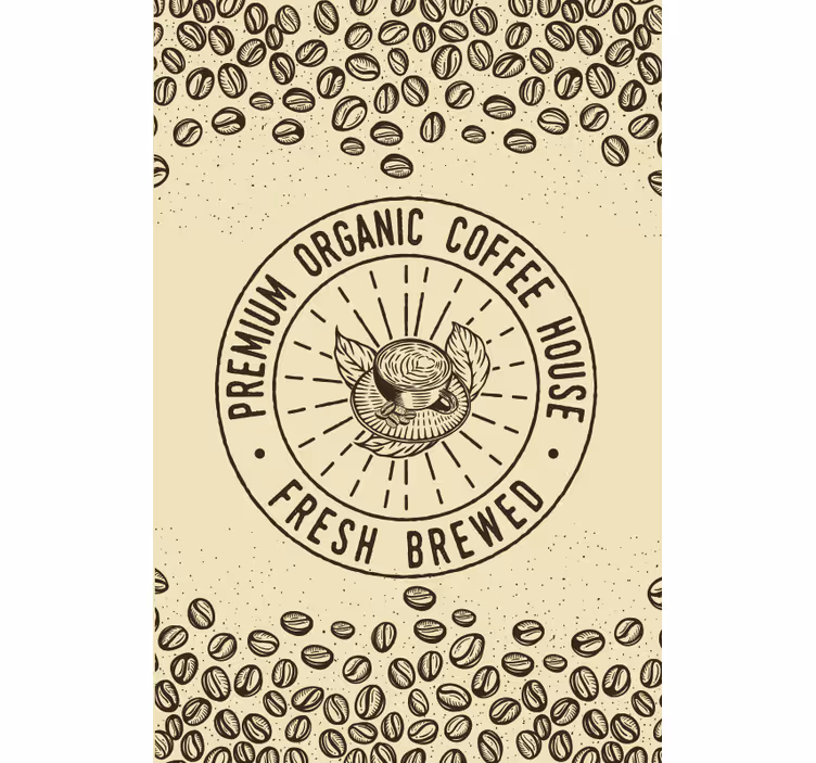 Rollo für Küche premium bio-kaffeehaus - TenStickers