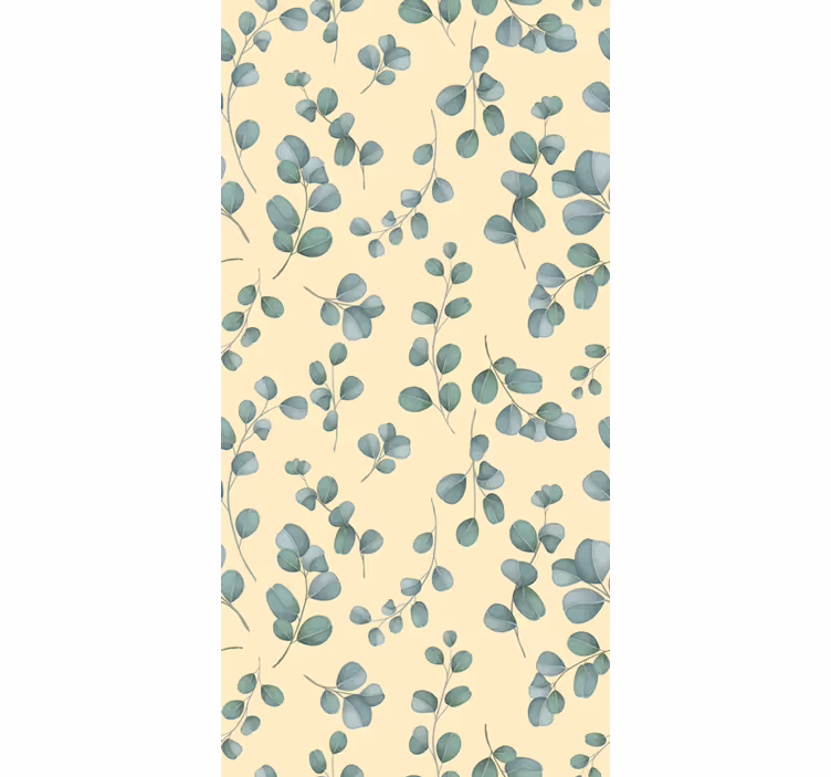 Rollo Fenster Blumen und Pflanzen eukalyptusblattmuster - TenStickers