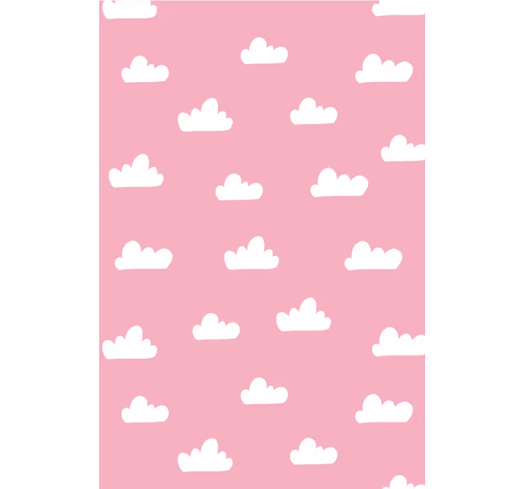 Rollo Fenster Kinderzimmer rosa Wolkenmuster - TenStickers