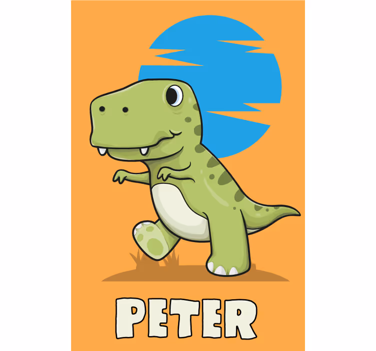 Rollo fenster dinosaurier personalisierbar - TenStickers
