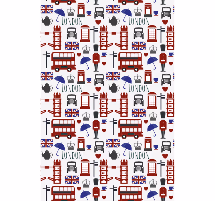Rollo Fenster Kinderzimmer London Muster - TenStickers