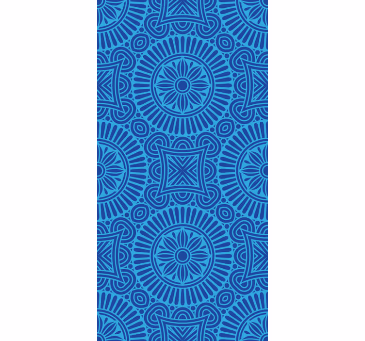 Mandala blautöne zen blind - TenStickers