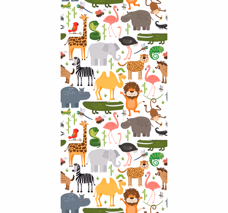 Rollo Fenster Tiere safari-tierfreunde - TenStickers