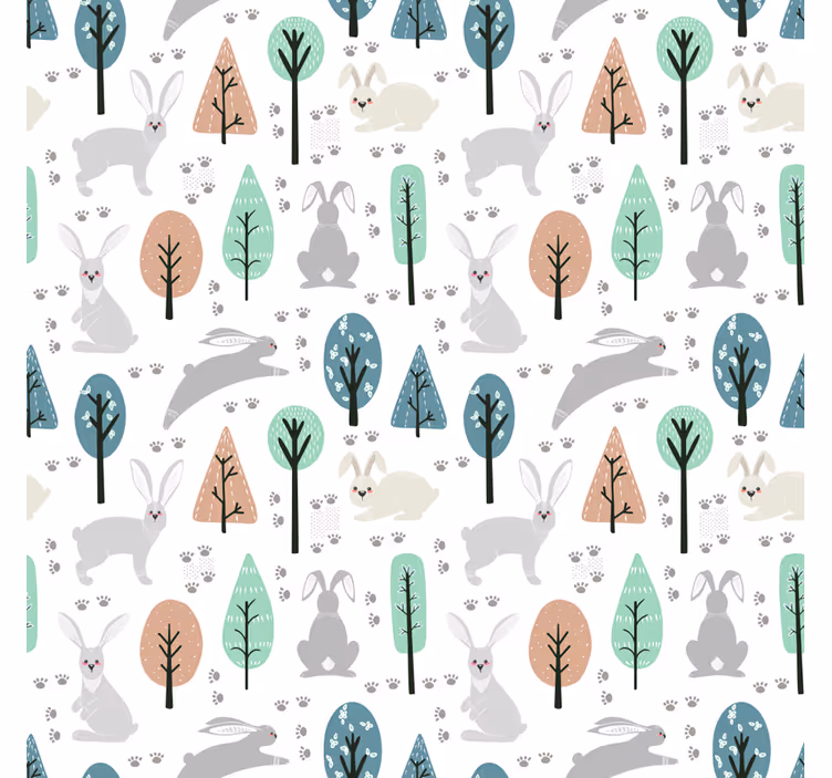 Rollo Fenster Tiermuster muster mit waldbewohnern - TenStickers