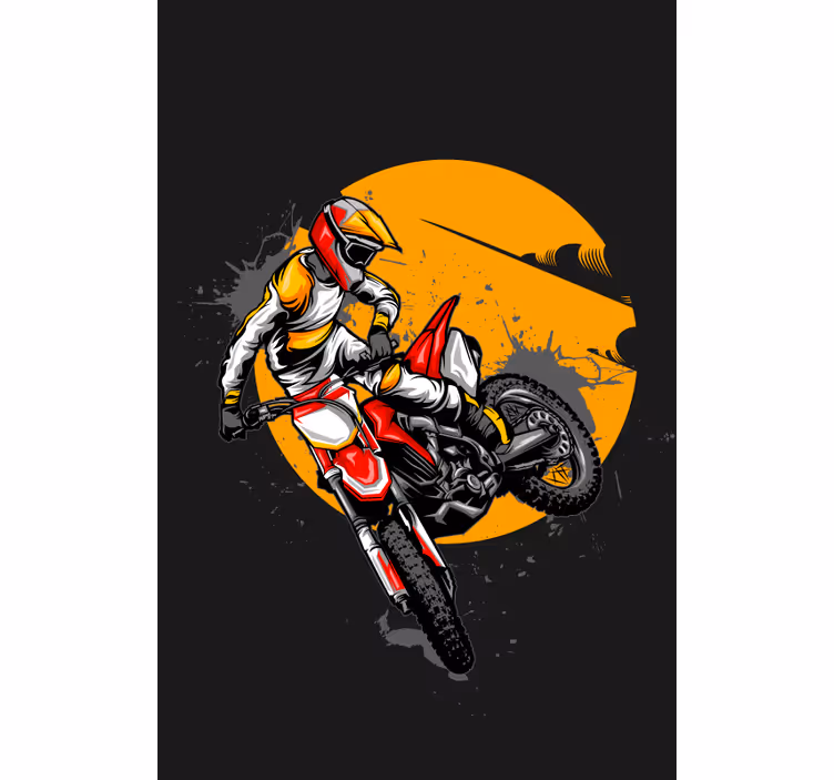Motorrad Spaß Sport Rollo - TenStickers