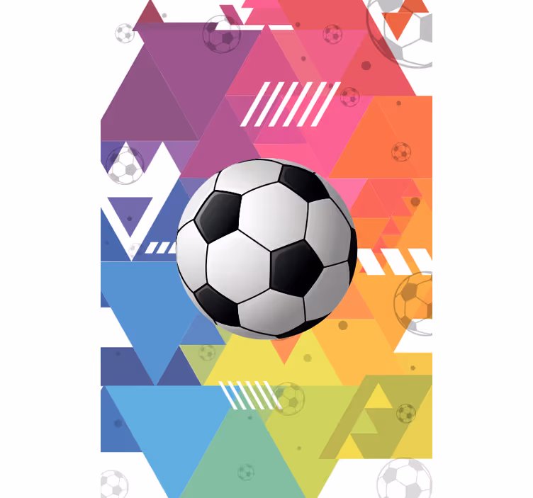 Mehrfarbige geometrische bälle sport Rollo - TenStickers