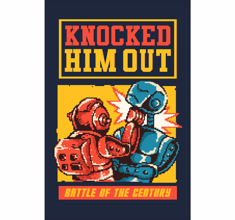 Gamer rollo roboter-boxkampf - TenStickers