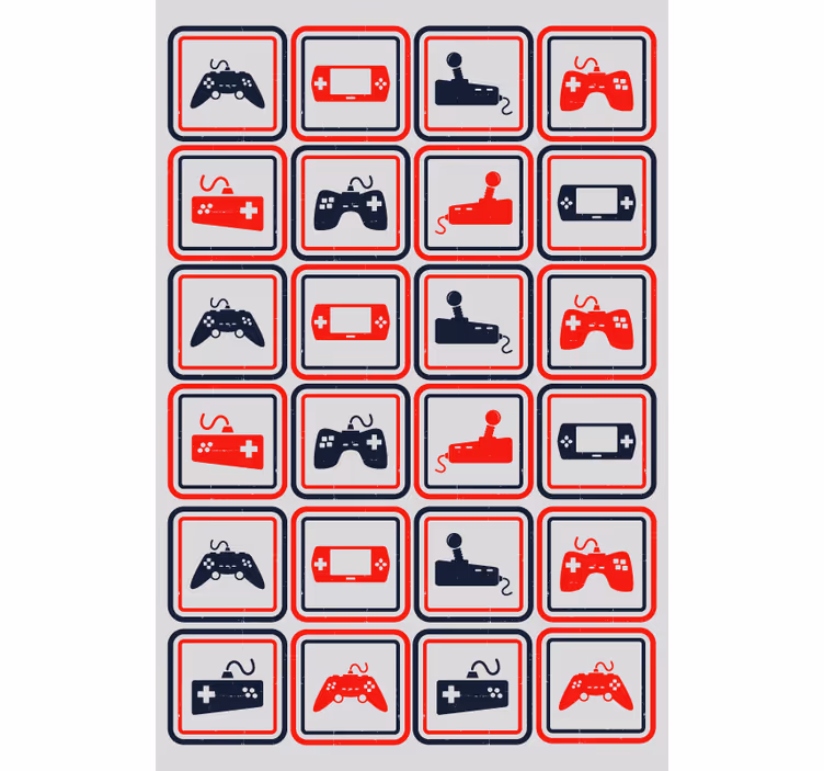 Gamer rollo Retro graue controller - TenStickers