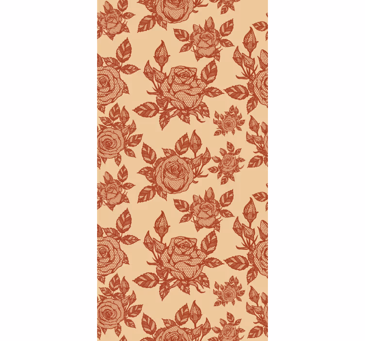 Blumen Rollo Rose spitze Design - TenStickers