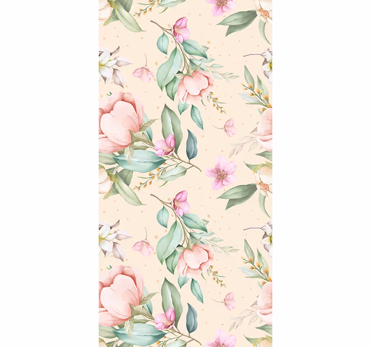 Blumen rollo für Balkon Originales blumenmuster - TenStickers