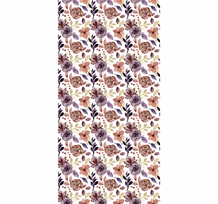 Rollo Fenster Blumen rosen- und blumenmuster - TenStickers