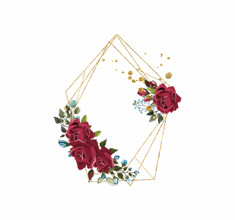 Rollo Fenster Elegant rosen-blumenarrangement - TenStickers