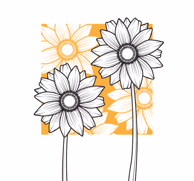 Rollo Fenster Blumen und Pflanzen üppiges Blumenmuster - TenStickers