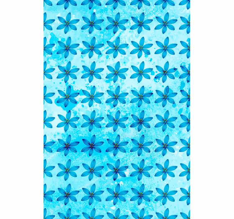Rollo Fenster Blumen und Pflanzen wunderschöne blaue blüten - TenStickers