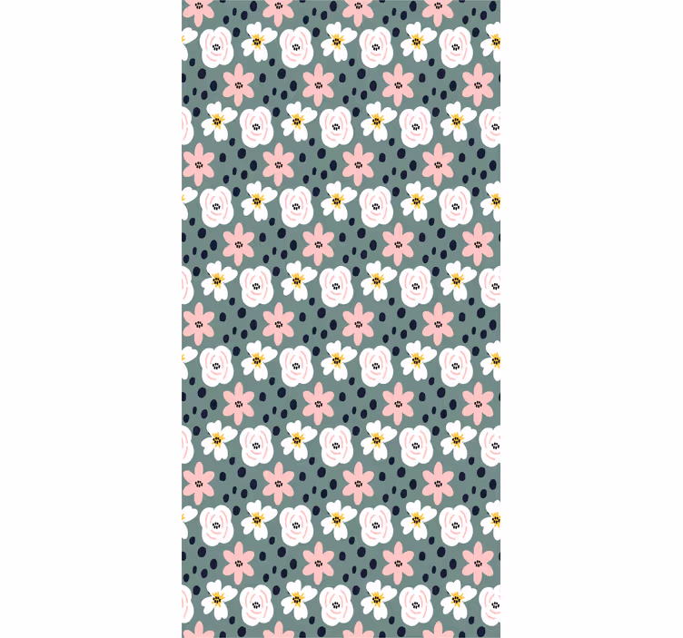 Rollo Fenster Blumen und Pflanzen blühendes blumenmuster - TenStickers