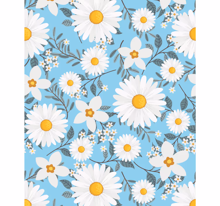 Rollo Fenster Blumen und Pflanzen gänseblümchen blühen hell - TenStickers