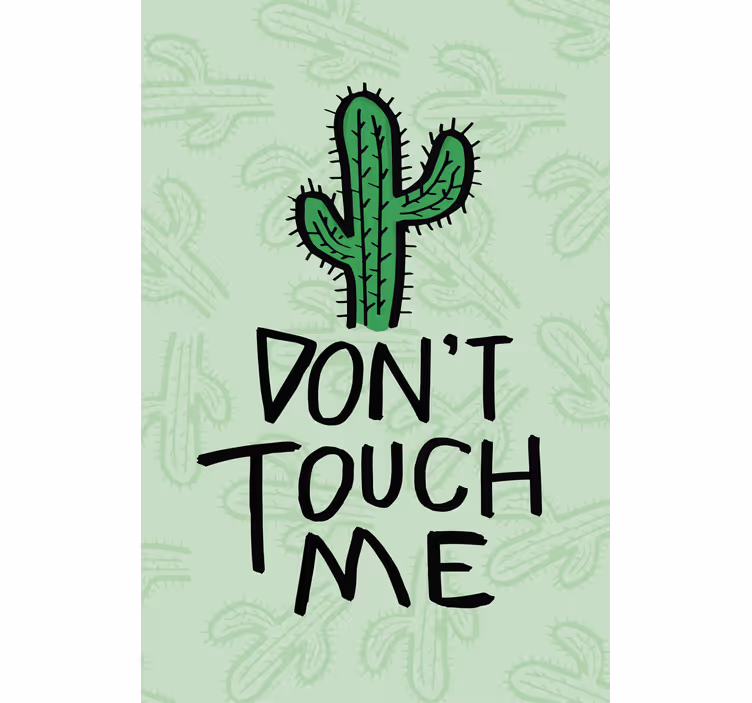 rollo Ehe Kaktus 'fass mich nicht an' - TenStickers