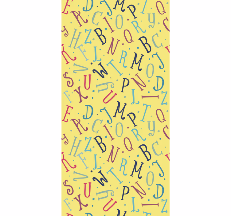 Rollo Fenster Spruch bunte buchstaben des alphabets - TenStickers