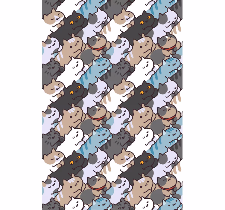 Kind Rollos Niedliche katzen schlafmuster - TenStickers
