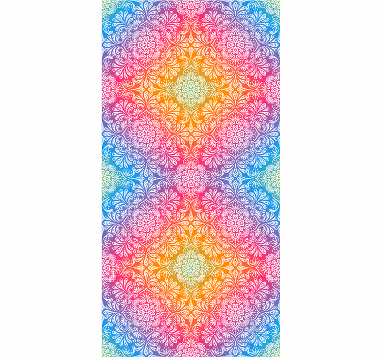 Rollo Fenster Zen buntes mandala-muster - TenStickers