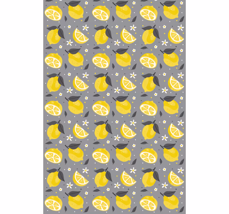 Rollo fenster obst mit zitronenscheiben-muster - TenStickers