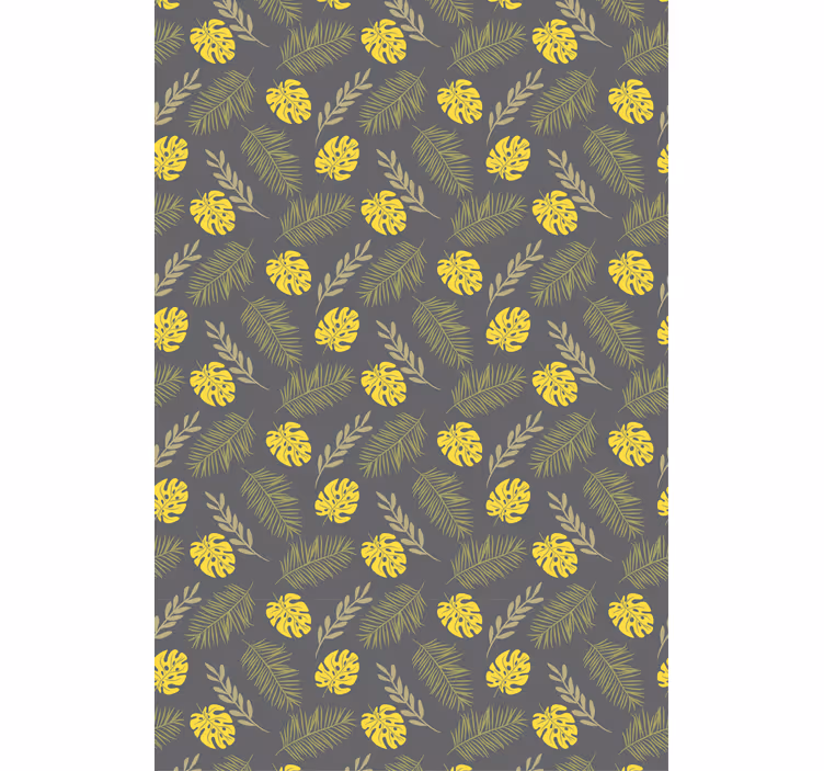 Rollo Fenster Blumen und Pflanzen tropisches blattmuster - TenStickers