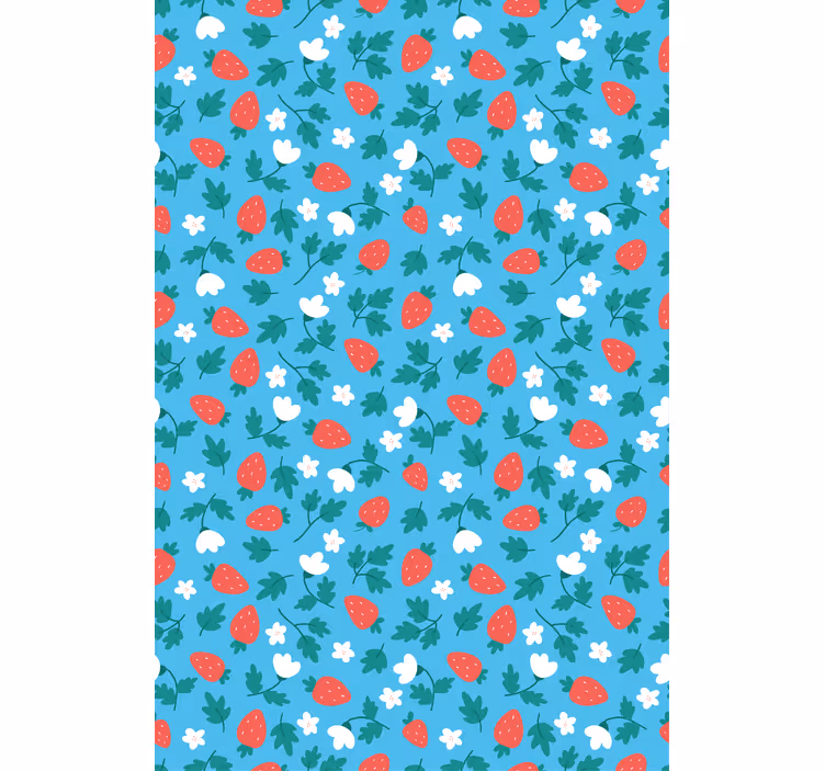 Rollo Fenster Obst frisches erdbeermuster - TenStickers
