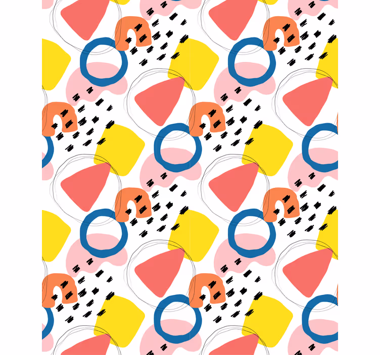 Fenster Rollo Modern skurrile geometrische muster - TenStickers