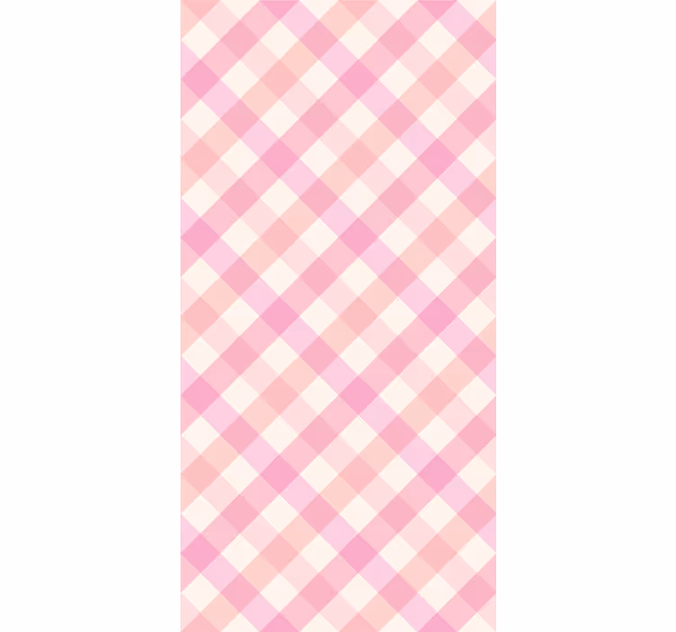 Rollo Fenster mit Muster rosa kariertes muster - TenStickers