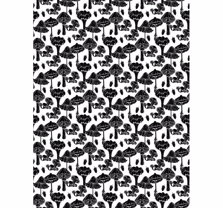 Rollo Fenster Blumen und Pflanzen pilz-muster - TenStickers