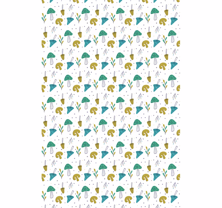 Küchenfenster Rollo Pilzmuster - TenStickers