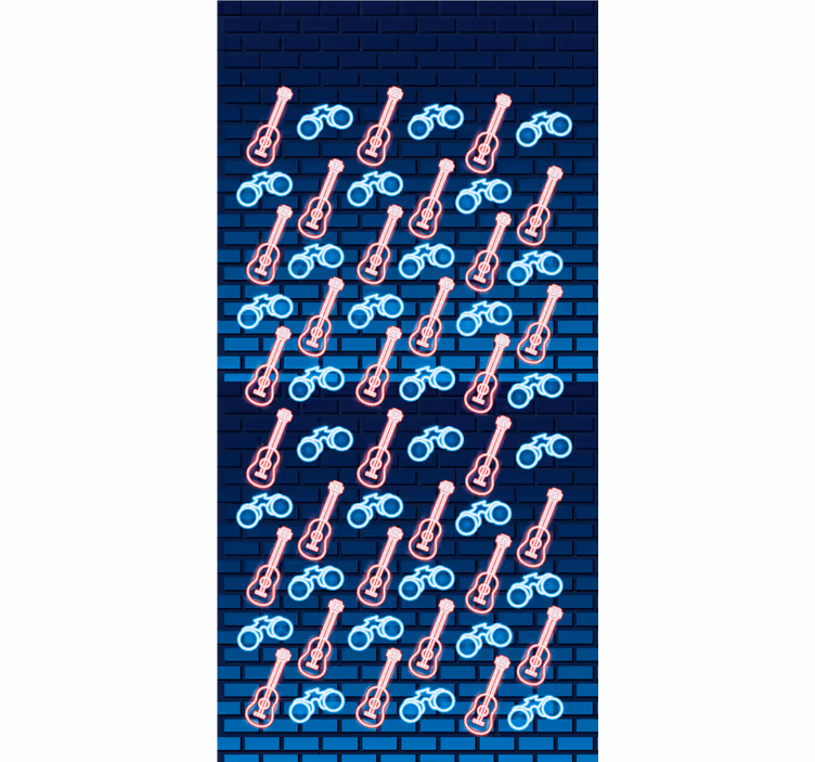 Rollo Fenster Originell musikalisches gitarrenmuster - TenStickers