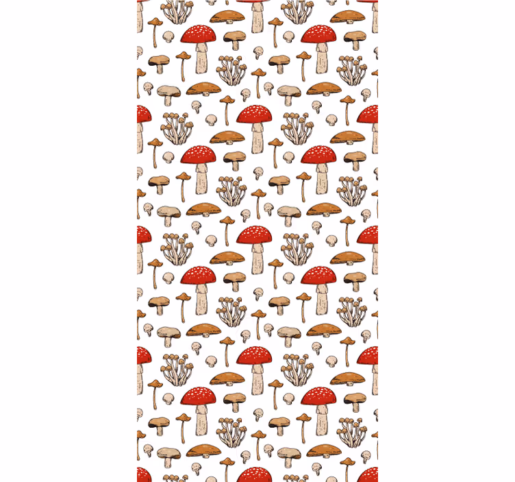 Rollo fenster obst in pilzbraun muster - TenStickers