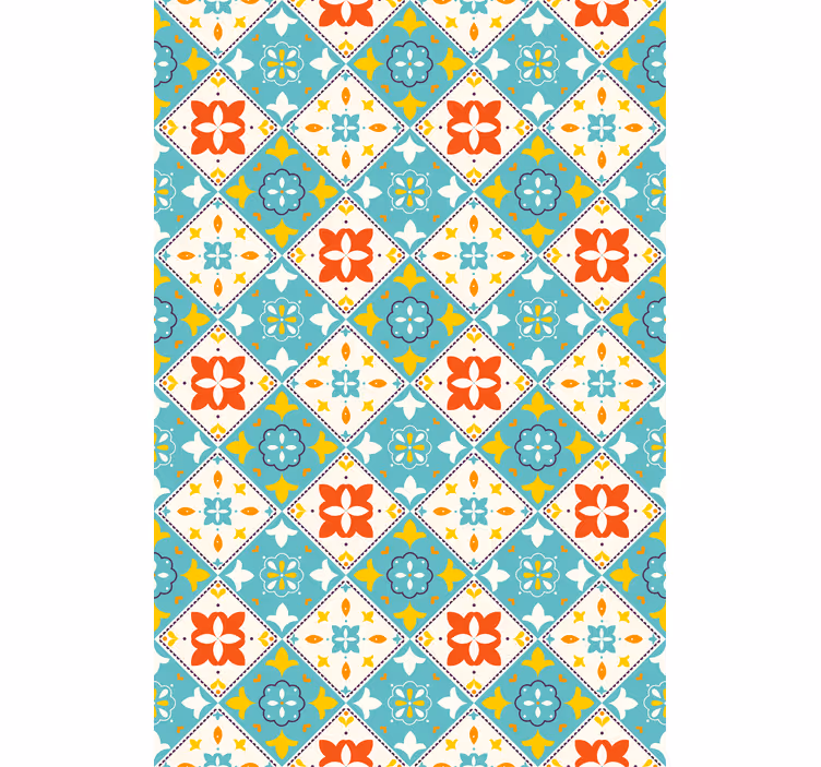 Rollo Fenster Badezimmer blaue und beige fliesen - TenStickers
