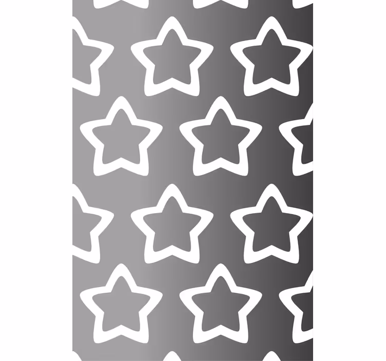 Fenster Rollo Modern graues sternmuster - TenStickers