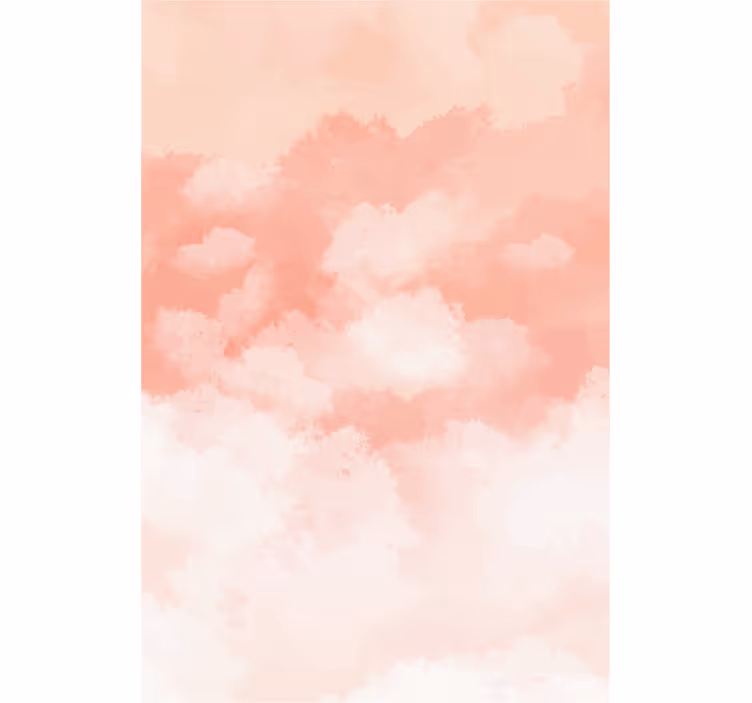 Rollo Fenster Wolken zartrosa muster - TenStickers