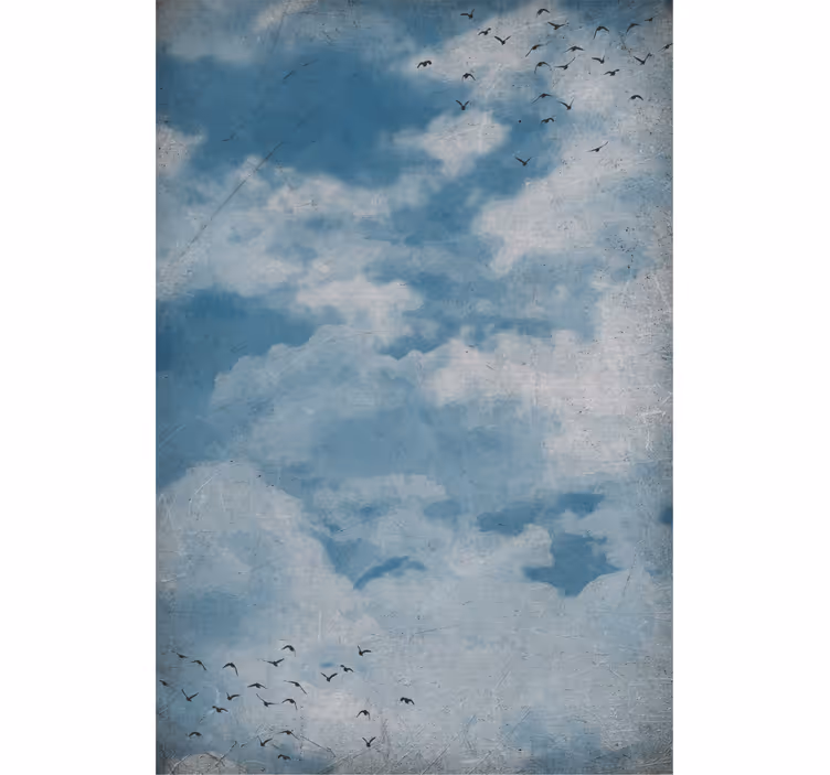 Rollo mit Wolken Malerei im vintage-stil - TenStickers