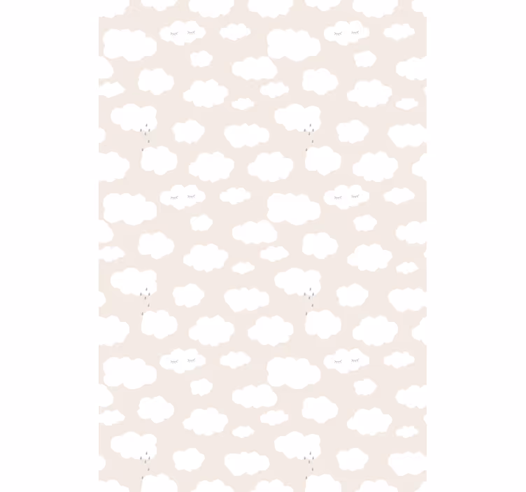 Rollo mit Wolken Beiger Hintergrund mit weinen - TenStickers