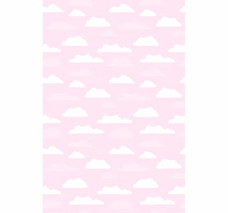 Rollo fenster wolken verträumtes pinkes muster - TenStickers