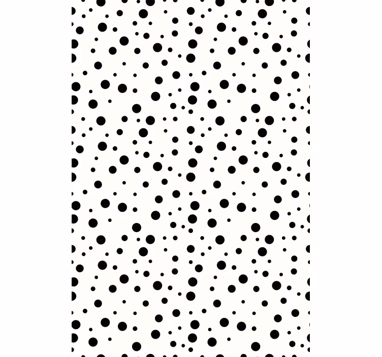 Rollo Fenster mit Muster schwarze tupfen - TenStickers