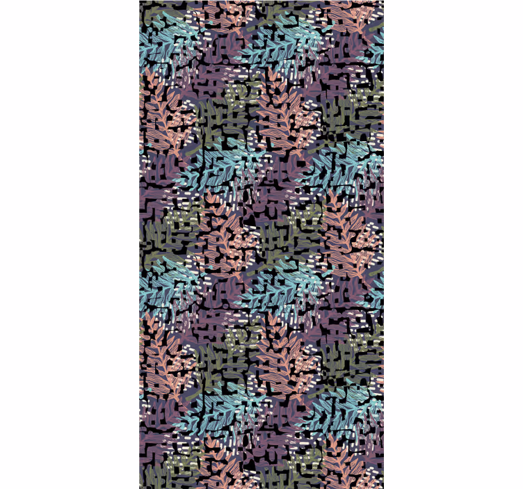 Rollo fenster blumen und pflanzen mit blätterdesign - TenStickers